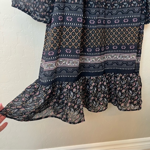 Anthropologie Patrons of Peace flowy tunic Dress, lined, 3/4 sleeve, size S - Picture 7 of 13